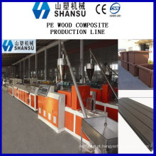 SHANSU WPC MÁQUINA DE MADEIRA PLÁSTICO PLÁSTICO COMPOSTO DE MADEIRA Linha de máquina / máquina de compósito de madeira de plástico